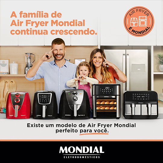 A Família Air Fryer Mondial Continua Crescendo